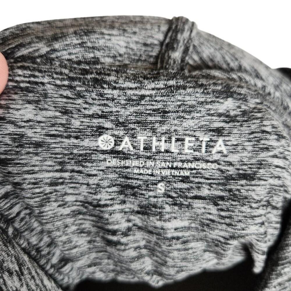Athleta Uptempo Hoodie Sweatshirt Womens Small Heathered Gray - Picture 9 of 11